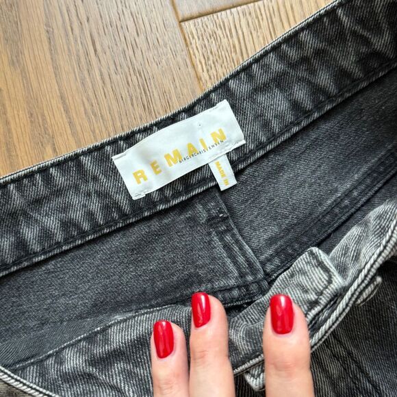REMAIN by Birger Christensen Straight Leg Gray Jeans Denim - Size 26 - Picture 4 of 9